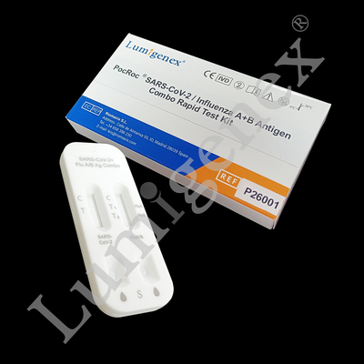 Grip A + B için Kolloidal Altın Antijen Combo Hızlı Test Burun Çubuğu