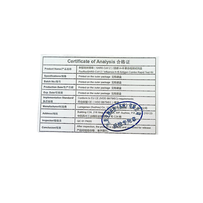 SARS-CoV-2 Grip A Grip B Hızlı Test Kiti Kolloidal Altın Burun Çubuğu CE Grip A