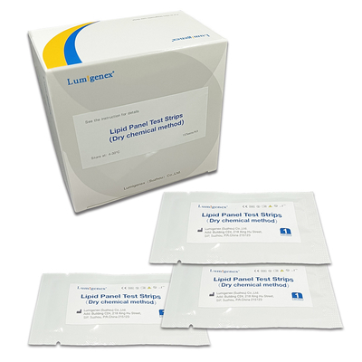 Lipid Panel Test Şeritleri Dislipidemi Tespiti CE Kayıtlı CFDA Sertifikası
