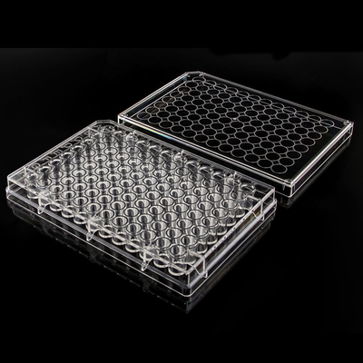 Düz Tabanlı Gama Steril 96 Kuyu Elisa Plaka Beyaz / Siyah