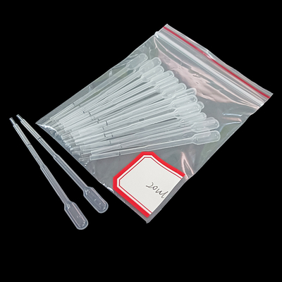 Tıbbi Sınıf LDPE Yapılmış Kendinden Fitilli Pasteur Kılcal Pipet Tek Kullanımlık