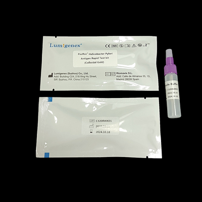 Kolloidal Altın CE Belgeli Lumigenex Helicobacter Pylori Hızlı Testi