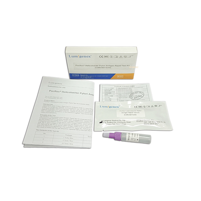Kolloidal Gold H Pylori Test Kiti Dışkı Örneği Dışkı Örneği CE Belgeli
