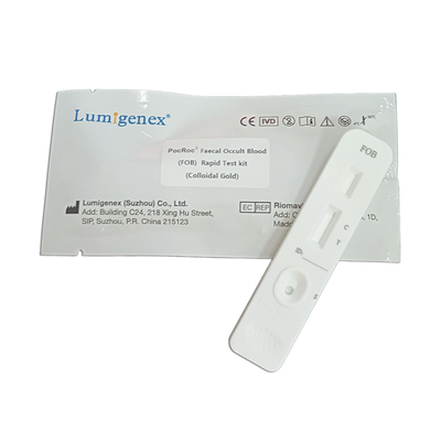 Gastrointestinal Kanama FOB Test Kiti Kolloidal Altın CE Belgeli