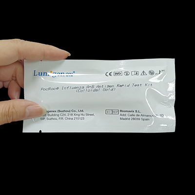 Flu A Flu B Ev Kullanımı Of Kolloidal Altın Antijen Hızlı Test Kiti IVD Reaktifi