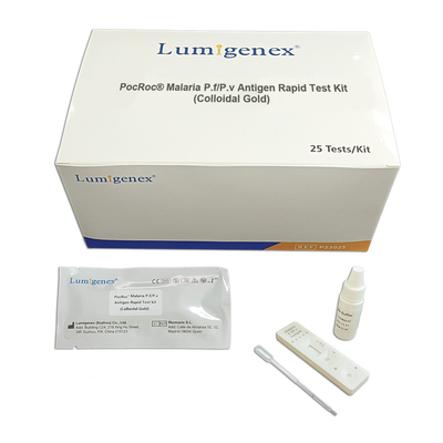 Sıtma P.F/ P.V Antijen Hızlı Test Kaseti (Kolloidal Altın) Hastane Kliniği Teşhisi İçin CE Kayıtlı