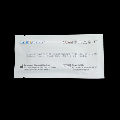 Covid19/ Influenza A+B/RSV Antigen Combo Hızlı Test Kiti Kolloidal Altın CE Kayıtlı Antijen Hızlı Test Kiti