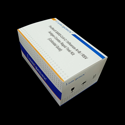 Ev Kullanımı İçin Grip A + B / RSV Antijen Kombo Hızlı Test Kiti Covid-19 Kolloidal Altın Test Kaseti