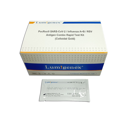 RSV Antigen Combo Hızlı Test Kiti Kolloidal Altın Yöntemiyle Covid 19 Flu A Flu B Saptadı