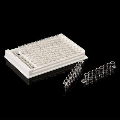 Laboratuvar için Ayrılabilir PCR Sarf Malzemeleri PP 96 Kuyu Elisa Plakası