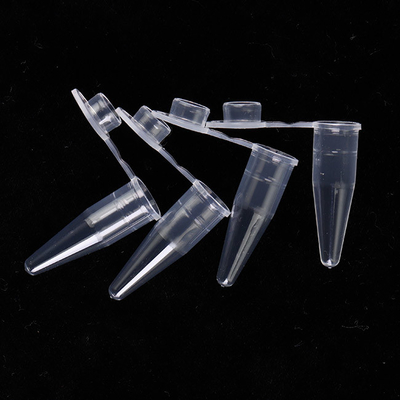 Düz Kapaklı Şeffaf PCR Sarf Malzemeleri 0.6ml PCR Tek Tüp