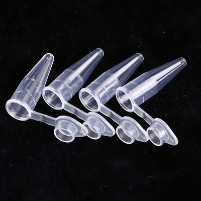Düz Kapaklı Şeffaf PCR Sarf Malzemeleri 0.6ml PCR Tek Tüp