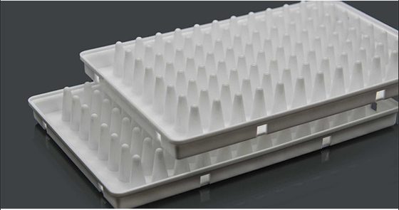 Beyaz PCR Sarf Malzemeleri 0.1ml 96 Kuyulu Yarım Etekli PCR Plakası