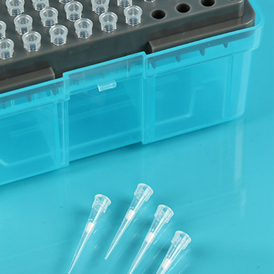 Raflı Şeffaf Steril 10ul Filtre Pipet Uçları Polipropilen