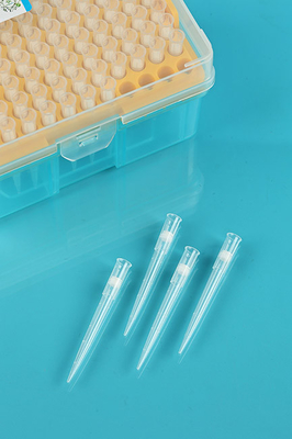 Ultra İnce Öğütme Tek Kullanımlık Pipet Uçları, 96 Kuyu Raflı 300ul Pipet Uçları