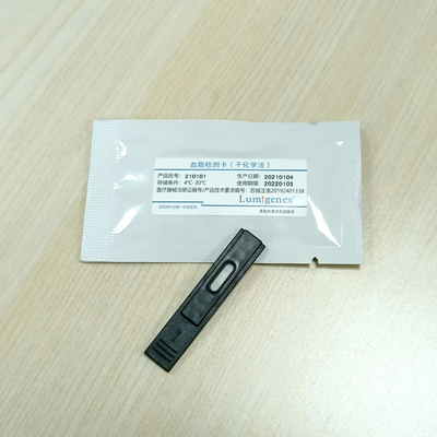 CE sertifikalı Lumigenex kuru kimya analizörü ile kullanılan Lipid Panel Test Stripleri