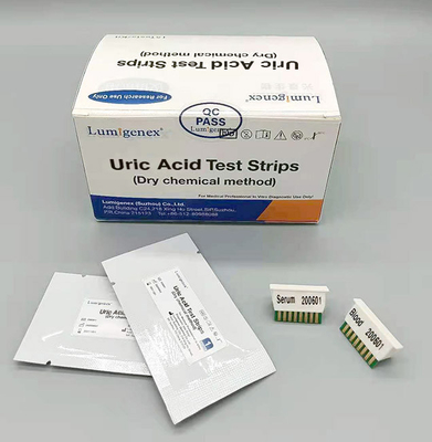 İyi Hassasiyet 15 Test/Kutu Ürik Asit Test Şeritleri CE Sertifikası