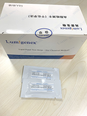 OEM Lipid Panel Test Şeritleri, ISO13485 Kolesterol ve Trigliseritler Test Kiti