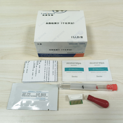 Kuru Kimyasal Yöntemle 2 Dakikalık HDL Lipid Panel Test Stripleri