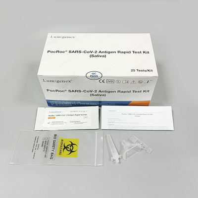 SARS-CoV-2 İçin Tıbbi Teşhis Tükürük Antijeni Hızlı Test Kiti 25 Adet