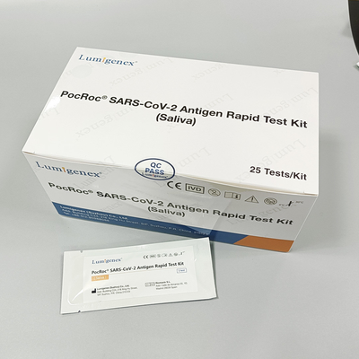 ISO 20mins Covid-19 Antijen Tükürük Test Kiti Yüksek Hassasiyet